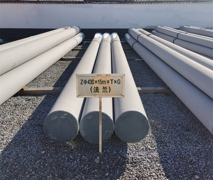 那曲430×15米×T×G法兰水泥杆